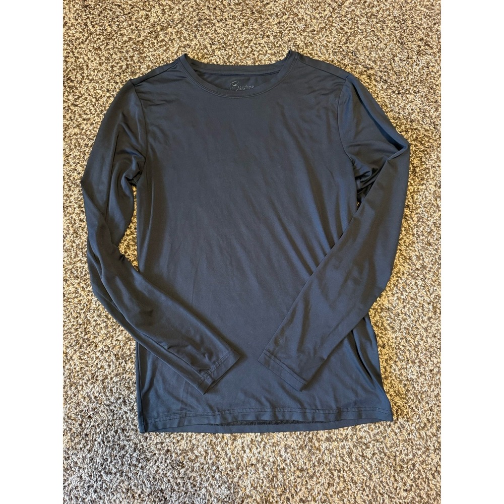 Bestee Maevn Women Black Long Sleeve Scrub Undershirt Base Layer Small - Picture 1 of 5